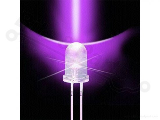 LED 5mm UV/Ultraviolet helder 
